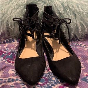 Lace up flats